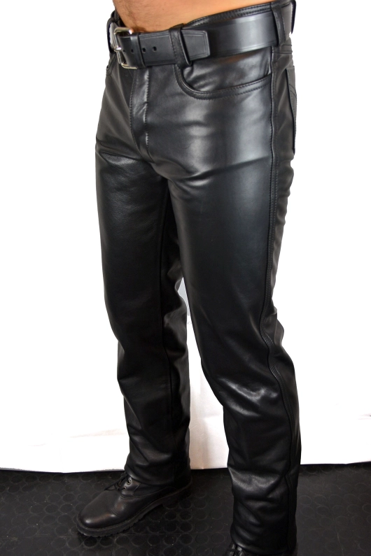 JEANS EN CUIR IEM – NOIR