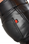 JEAN'S NOIR DE LUXE CUIR EPAIS