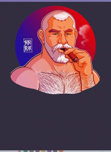 TEE-SHIRT BLEU NAVY DADDY LIKES CIGARS