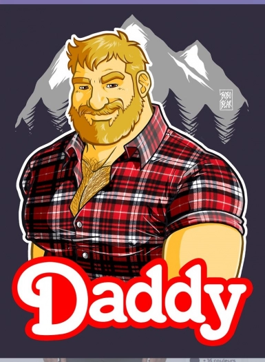 TEE-SHIRT NAVY BLEU DADDY MIKE LIKES THE MOUNTAIN