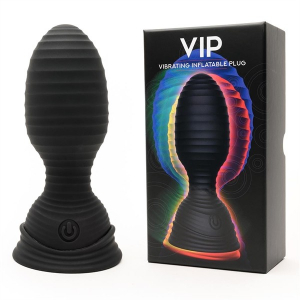 BUTT PLUG GONFLABLE VIBRANT EN SILICONE