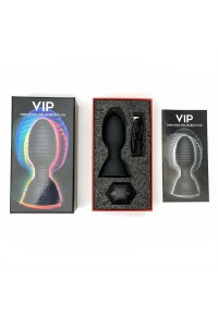 BUTT PLUG GONFLABLE VIBRANT EN SILICONE