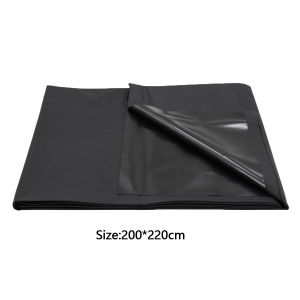 DRAP PVC NOIR 200X200