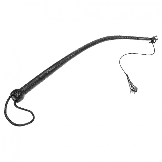 FOUET NOIR TRESSE 60CM