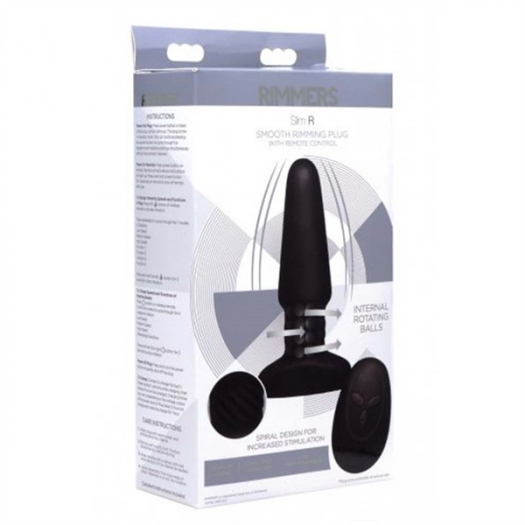 PLUG VIBRANT DROIT ROTATIF AVEC TELECOMMANDE RIMMERS
