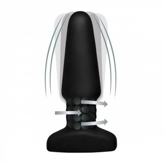 PLUG VIBRANT DROIT ROTATIF AVEC TELECOMMANDE RIMMERS
