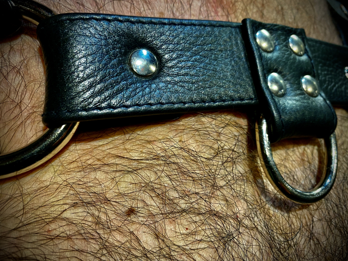 HARNAIS HOLSTER EN CUIR SOUPLE SURPIQUÉ IEM