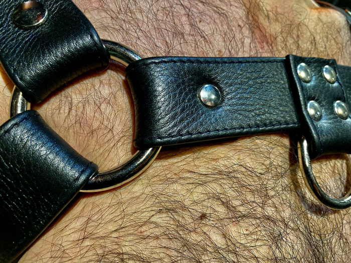 HARNAIS HOLSTER EN CUIR SOUPLE SURPIQUÉ IEM