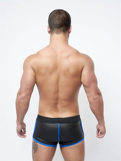 SHORT NOIR BLEU NEOPRENE FULL ZIP MRB