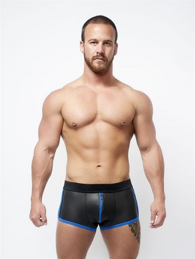 SHORT NOIR BLEU NEOPRENE FULL ZIP MRB