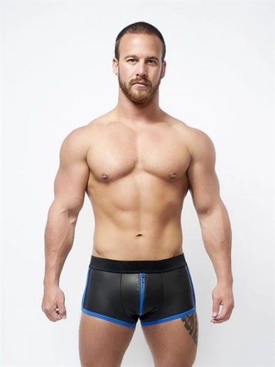 SHORT NOIR BLEU NEOPRENE FULL ZIP MRB