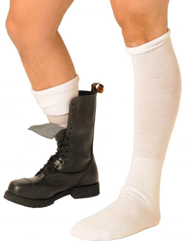 CHAUSSETTES FOOTBALL BLANCHES