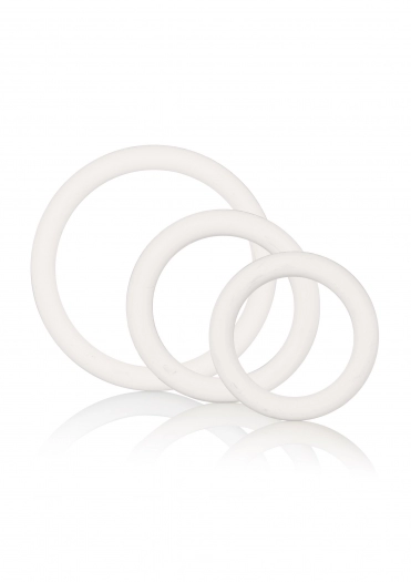 LOT DE 3 COCKRINGS EN LATEX – BLANC