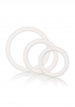 LOT DE 3 COCK-RINGS EN LATEX BLANC