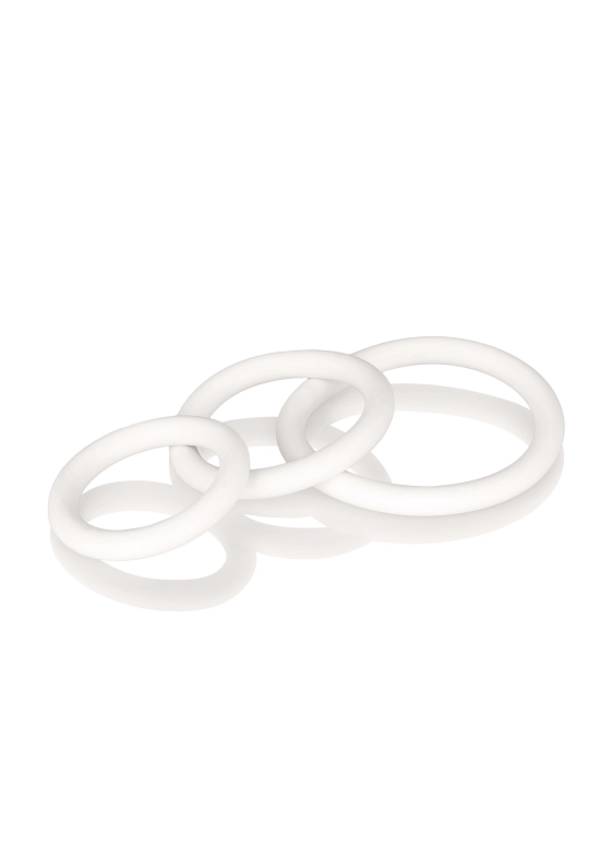 LOT DE 3 COCKRINGS EN LATEX – BLANC