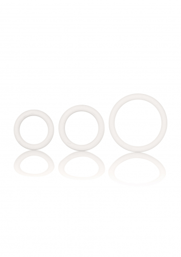 LOT DE 3 COCKRINGS EN LATEX – BLANC