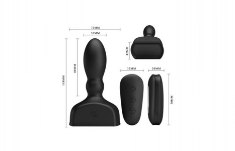 BUTT PLUG GONFLABLE VIBRANT EN SILICONE