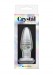 BUTT PLUG CRYSTAL TAPERED SMALL