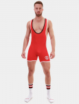 COMBINAISON DE LUTTE ALLAN ROUGE/NOIR/BLANC BARCODE
