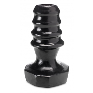 PLUG CREUX EN VINYLE NOIR "OPEN"