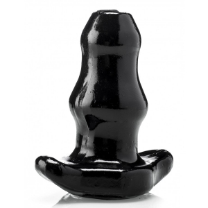 PLUG CREUX EN VINYLE NOIR "TUNNEL" MEDIUM