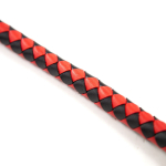 FOUET CUIR NOIR ET ROUGE 190CM
