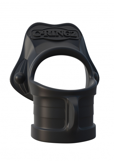 ROCK HARD COCKRING & BALL STRETCHER SILICONE NOIR