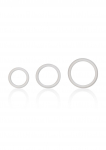 LOT DE 3 COCK-RINGS EN LATEX TRANSPARENT