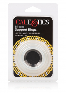 LOT DE 3 COCK-RINGS EN LATEX TRANSPARENT