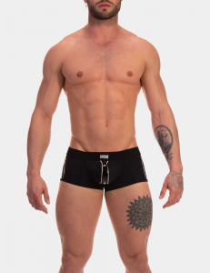 BOXER "MIJAIL" NOIR/BLANC BARCODE