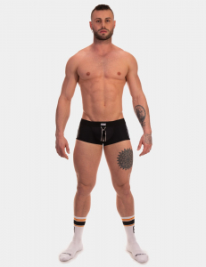 BOXER "MIJAIL" NOIR/BLANC BARCODE
