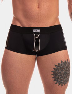 BOXER "MIJAIL" NOIR/BLANC BARCODE