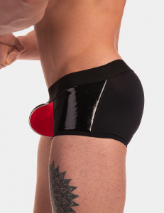 BOXER "MIJAIL" NOIR/ROUGE BARCODE