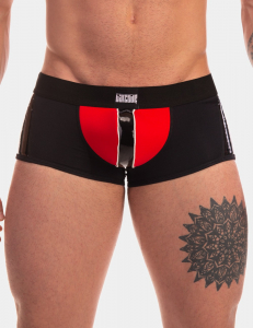 BOXER "MIJAIL" NOIR/ROUGE BARCODE