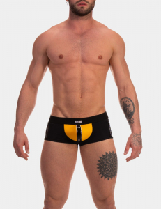 BOXER "MIJAIL" NOIR/JAUNE BARCODE