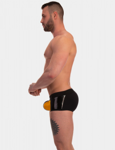 BOXER "MIJAIL" NOIR/JAUNE BARCODE