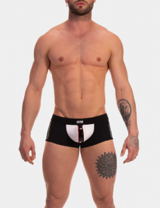 BOXER "MIJAIL" NOIR/BLANC/ROUGE BARCODE
