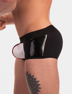 BOXER "MIJAIL" NOIR/BLANC/ROUGE BARCODE
