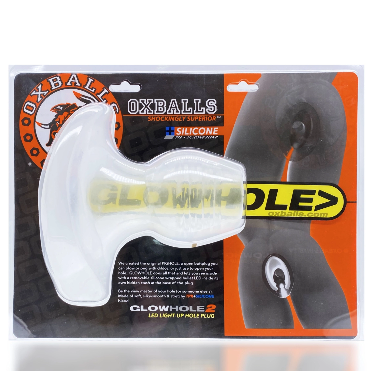 PLUG PERCE OXBALLS GLOWHOLE LED 2