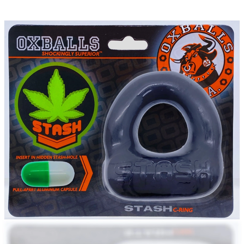 COCKRING STASH CAPSULE OXBALLS NOIR