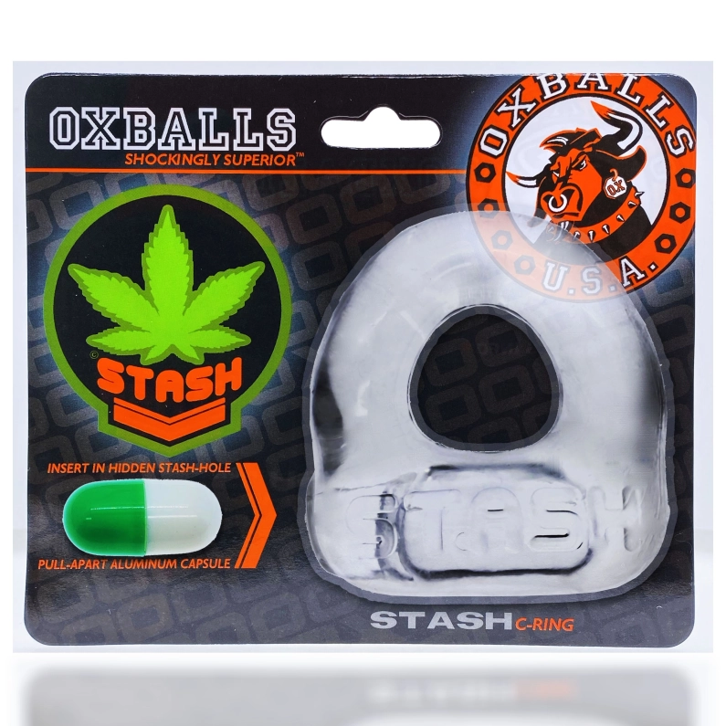COCKRING STASH CAPSULE OXBALLS TRANSPARENT