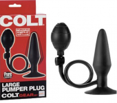 BUTT PLUG  NOIR LARGE GONFLABLE COLT