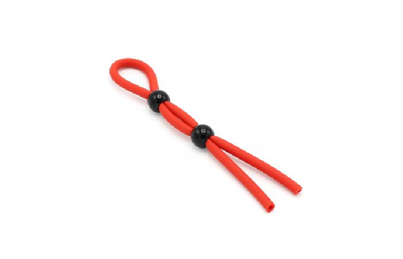 COCKRING LACET ROUGE DOUBLE