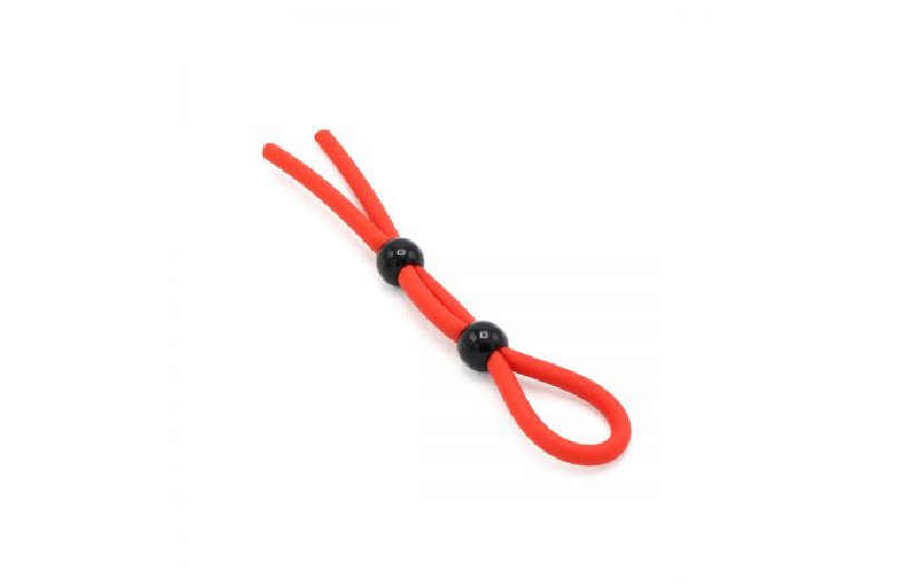 COCKRING LACET ROUGE DOUBLE