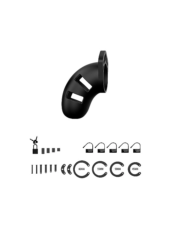 CAGE CHASTETE M20 SILICONE NOIR