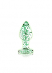 BUTT PLUG EN VERRE PHOSPHORESCENT MEDIUM