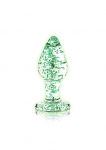 BUTT PLUG LARGE EN VERRE PHOSPHORESCENT