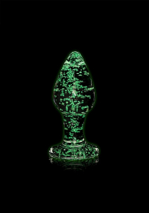 BUTT PLUG LARGE EN VERRE PHOSPHORESCENT