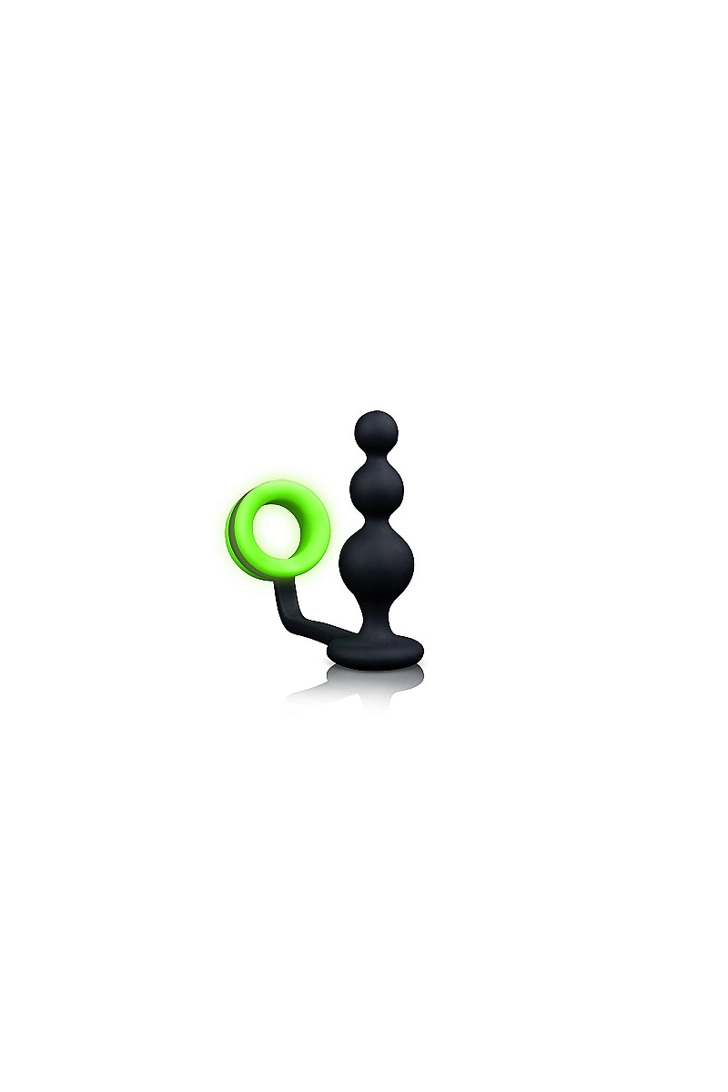 COCKRING ET BUTTPLUG BOULES FLUO