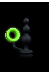 COCKRING ET BUTTPLUG BOULES FLUO